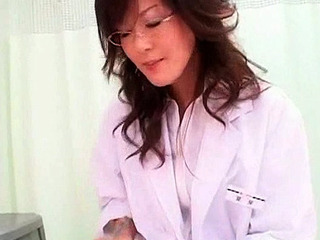 Japanese nurse sucking big dick